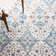 Safavieh Evoke 10' X 14' Power Loomed Rug in Ivory and Light Blue
