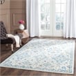 Safavieh Evoke 4' X 6' Power Loomed Rug in Ivory and Light Blue