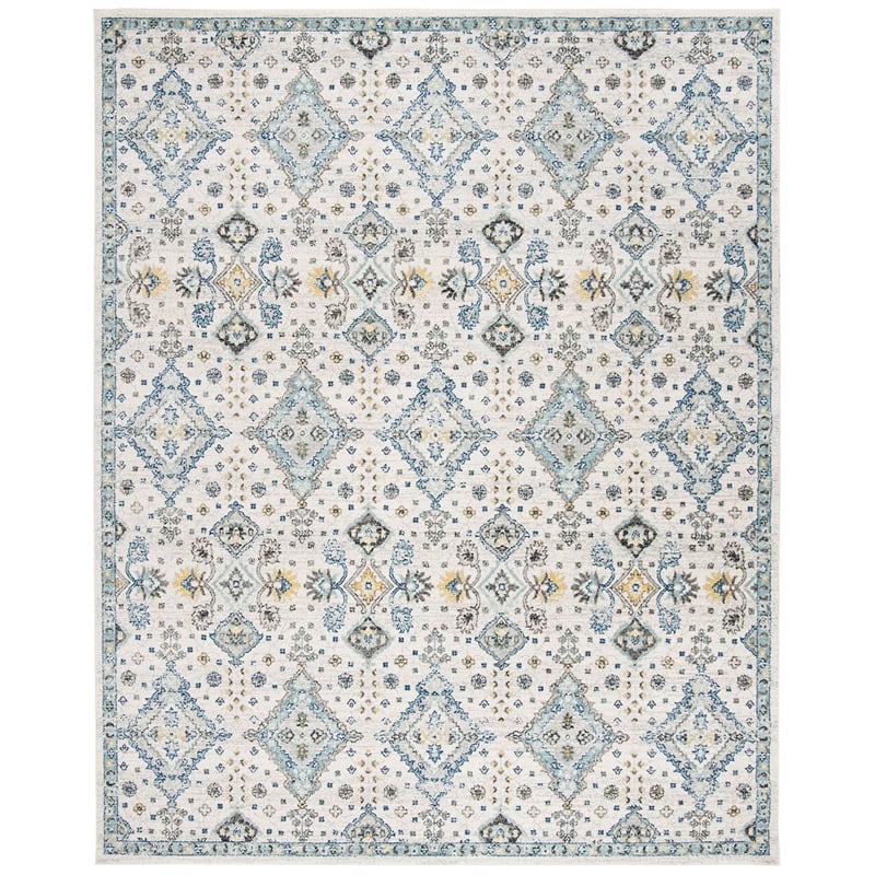 Safavieh Evoke 8' X 10' Power Loomed Rug in Ivory and Light Blue