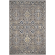 Safavieh Evoke 3' X 5' Power Loomed Rug in Dark Gray and Yellow