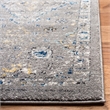 Safavieh Evoke 8' X 10' Power Loomed Rug in Dark Gray and Yellow
