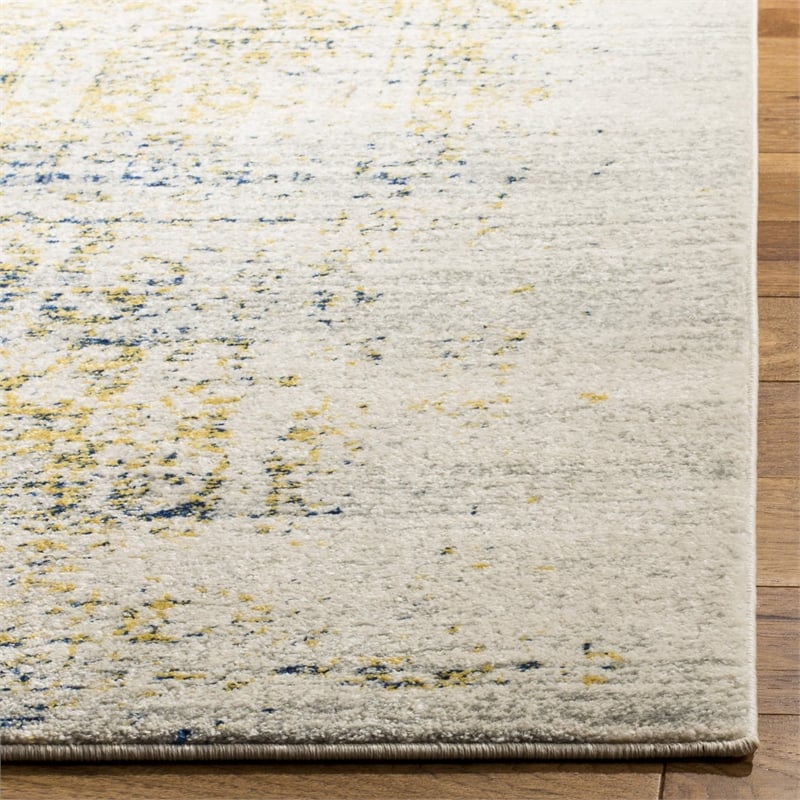 Safavieh Evoke 8' X 10' Power Loomed Rug in Ivory and Blue
