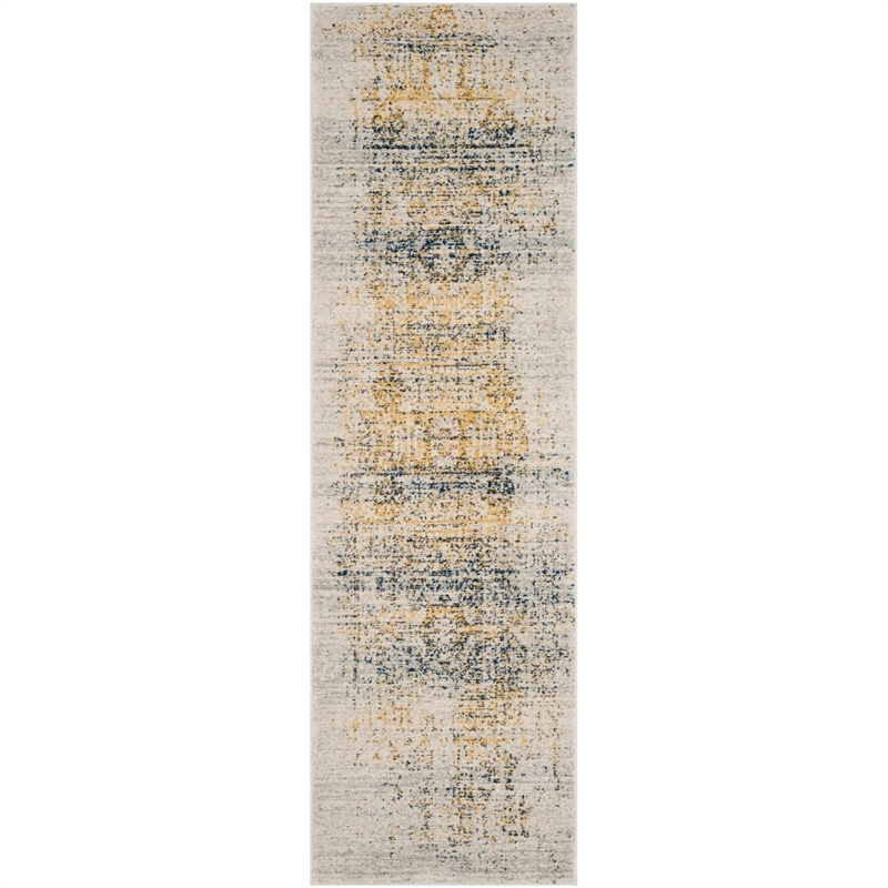 Safavieh Evoke 9' X 12' Power Loomed Rug in Ivory and Blue