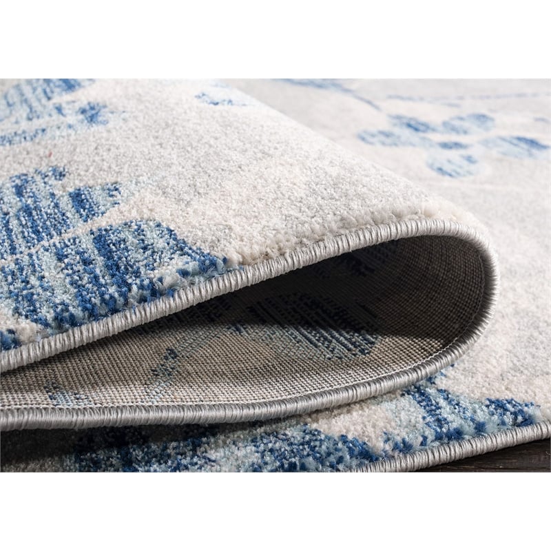 Safavieh Evoke 8' X 10' Power Loomed Rug in Gray and Light Blue