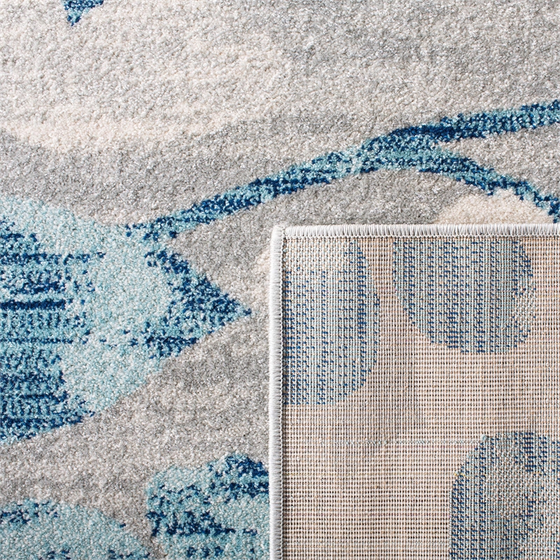 Safavieh Evoke 8' X 10' Power Loomed Rug in Gray and Light Blue