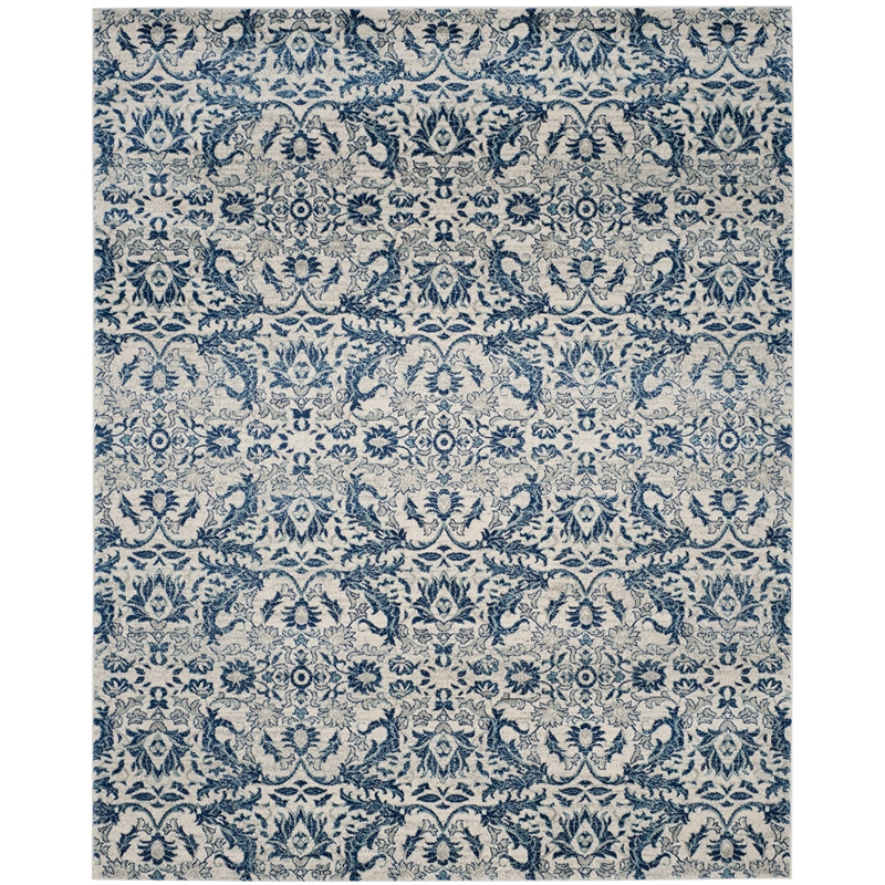 Safavieh Evoke 10' X 14' Power Loomed Rug in Ivory and Blue