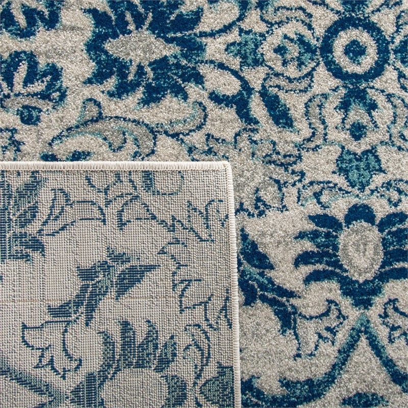 Safavieh Evoke 10' X 14' Power Loomed Rug in Ivory and Blue