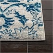 Safavieh Evoke 3' X 5' Power Loomed Rug in Ivory and Blue