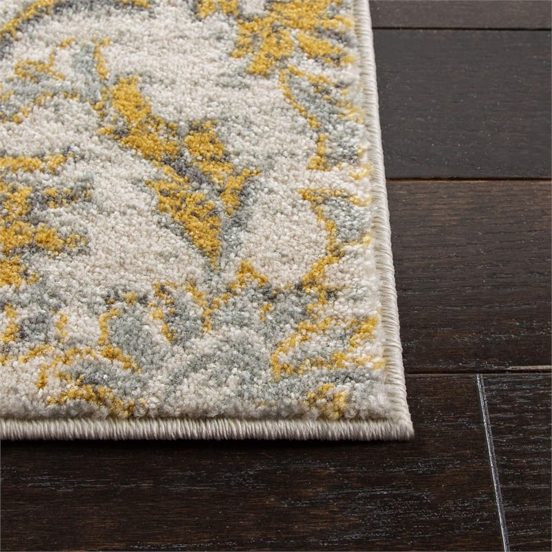 Safavieh Evoke 4' X 6' Power Loomed Rug in Ivory and Gold