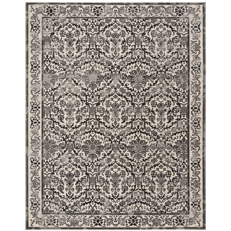 Safavieh Evoke 9' X 12' Power Loomed Rug in Ivory and Gray