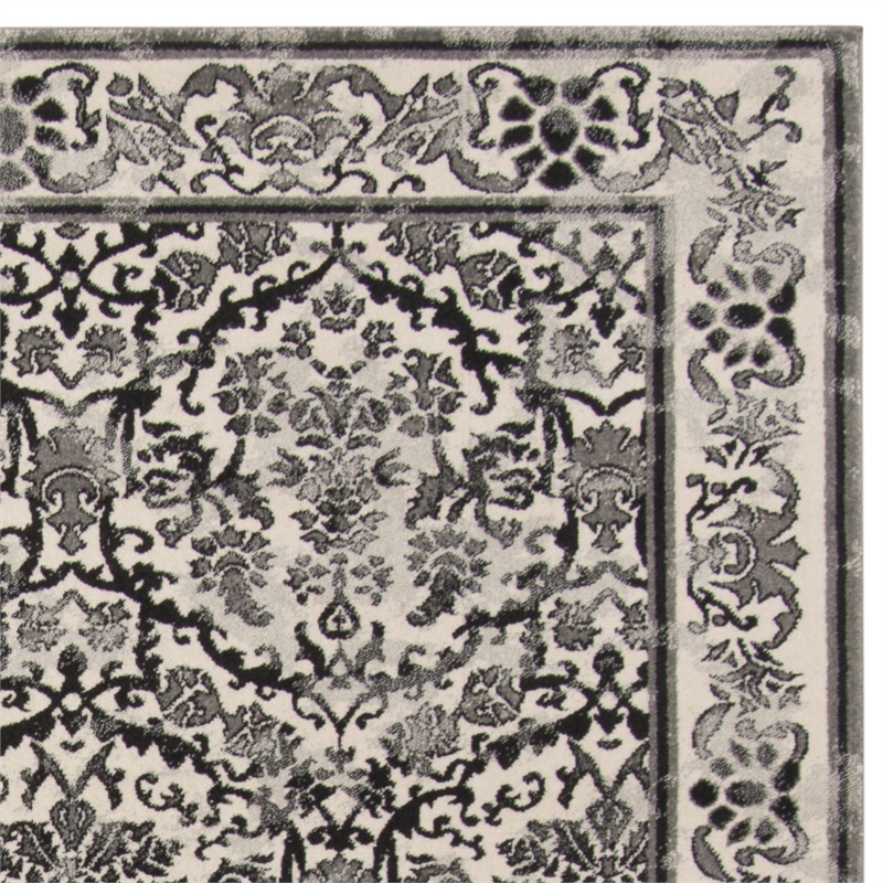 Safavieh Evoke 9' X 12' Power Loomed Rug in Ivory and Gray