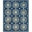 Safavieh Evoke 8' X 10' Power Loomed Rug in Navy and Ivory