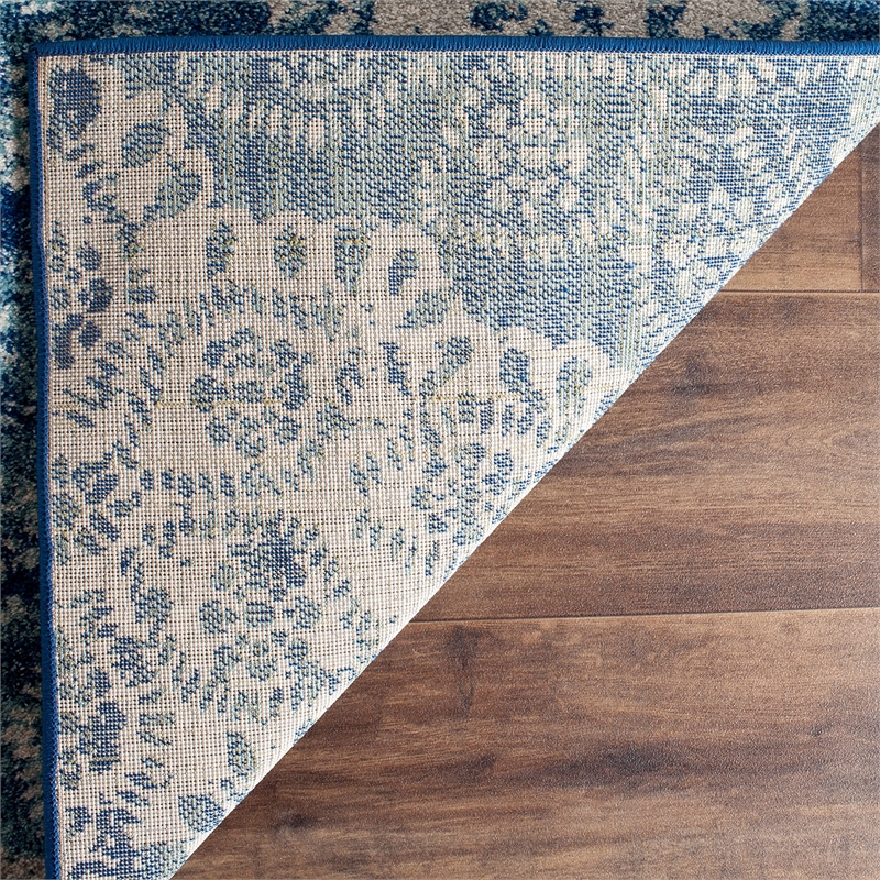 Safavieh Evoke 9' X 12' Power Loomed Rug in Royal and Ivory