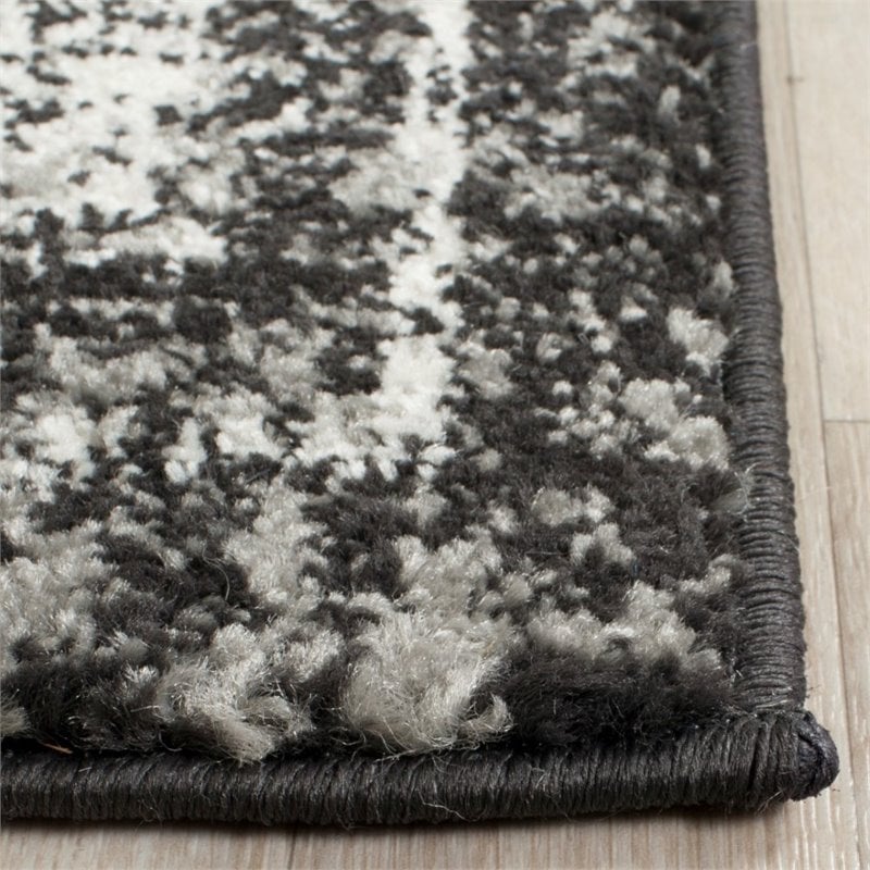 Safavieh Evoke 10' X 14' Power Loomed Rug in Charcoal and Ivory