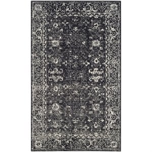 Safavieh Evoke 10' X 14' Power Loomed Rug in Charcoal and Ivory
