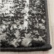 Safavieh Evoke 3' X 5' Power Loomed Rug in Charcoal and Ivory