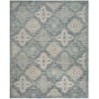 Safavieh Evoke 8' X 10' Power Loomed Rug in Light Blue and Ivory