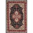 Safavieh DuraRug 9' X 12' Hand Hooked Rug in Black and Rust