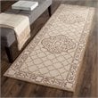 Safavieh DuraRug 3' X 5' Hand Hooked Rug in Ivory and Gold