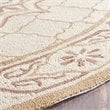Safavieh DuraRug 3' X 5' Hand Hooked Rug in Ivory and Gold