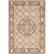 Safavieh DuraRug 3' X 5' Hand Hooked Rug in Ivory and Gold