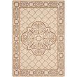 Safavieh DuraRug 4' X 6' Hand Hooked Rug in Ivory and Gold