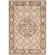 Safavieh DuraRug 6' X 9' Hand Hooked Rug in Ivory and Gold