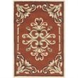 Safavieh DuraRug 4' X 6' Hand Hooked Polypropylene Rug in Rust