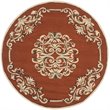 Safavieh DuraRug 6' X 9' Hand Hooked Polypropylene Rug in Rust