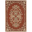 Safavieh DuraRug 9' X 12' Hand Hooked Polypropylene Rug in Rust