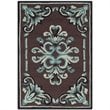Safavieh DuraRug 6' X 9' Hand Hooked Polypropylene Rug in Chocolate