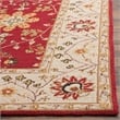 Safavieh DuraRug 6' X 9' Hand Hooked Rug in Red and Ivory