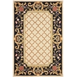 Safavieh DuraRug 6' X 9' Hand Hooked Rug in Ivory and Black