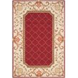 Safavieh DuraRug 4' X 6' Hand Hooked Rug in Burgundy and Ivory