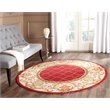Safavieh DuraRug 4' X 6' Hand Hooked Rug in Burgundy and Ivory