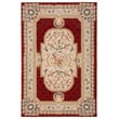 Safavieh DuraRug 4' X 6' Hand Hooked Rug in Ivory and Red