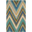 Safavieh Four Seasons 4' X 6' Hand Hooked Polyester Pile Rug in Blue
