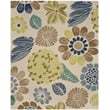 Safavieh Four Seasons 8' X 10' Hand Hooked Polyester Pile Rug in Beige