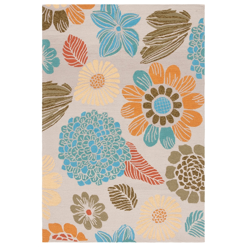 Safavieh Four Seasons 4' X 6' Hand Hooked Polyester Pile Rug in Ivory