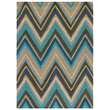 Safavieh Four Seasons 4' X 6' Hand Hooked Rug in Spa and Dark Brown