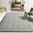 Safavieh Four Seasons 8' X 10' Hand Hooked Rug in Spa and Dark Brown