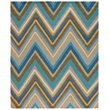 Safavieh Four Seasons 8' X 10' Hand Hooked Rug in Spa and Dark Brown