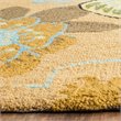 Safavieh Four Seasons 2' X 6' Hand Hooked Polyester Pile Rug in Taupe