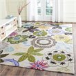 Safavieh Four Seasons 8' X 10' Hand Hooked Polyester Pile Rug in Ivory