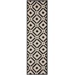 Safavieh Four Seasons 4' Round Hand Hooked Rug in Black and Gray