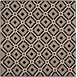 Safavieh Four Seasons 4' Round Hand Hooked Rug in Black and Gray