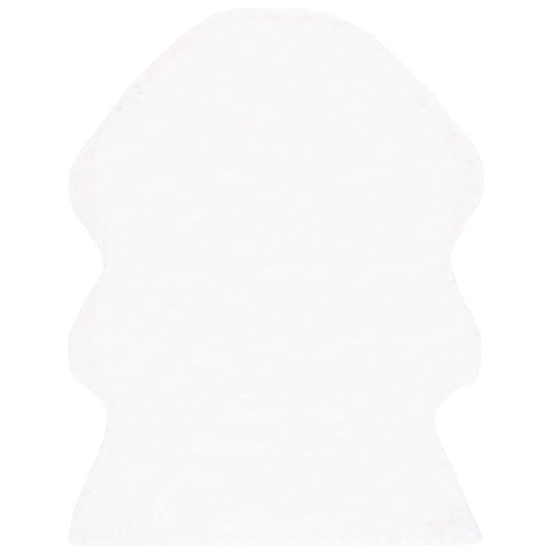 Safavieh Faux Sheep Skin 5' X 7' Power Loomed Acrylic Rug in Ivory