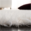 Safavieh Faux Sheep Skin 5' X 7' Power Loomed Acrylic Rug in Ivory