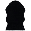 Safavieh Faux Sheep Skin 4' X 6' Power Loomed Acrylic Rug in Black