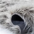 Safavieh Faux Sheep Skin 2' X 3' Power Loomed Acrylic Rug in Gray